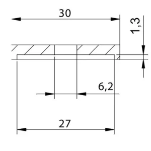 Adapter lusterek PUIG Hi-Tech IV / Tracker (9427N, lewy lub prawy) Wyprzedaż